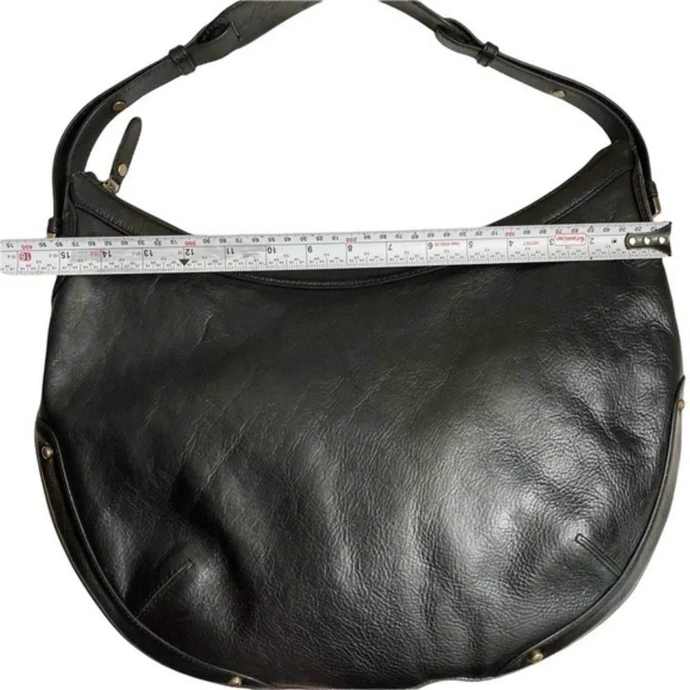 Cole Haan black leather hobo bag